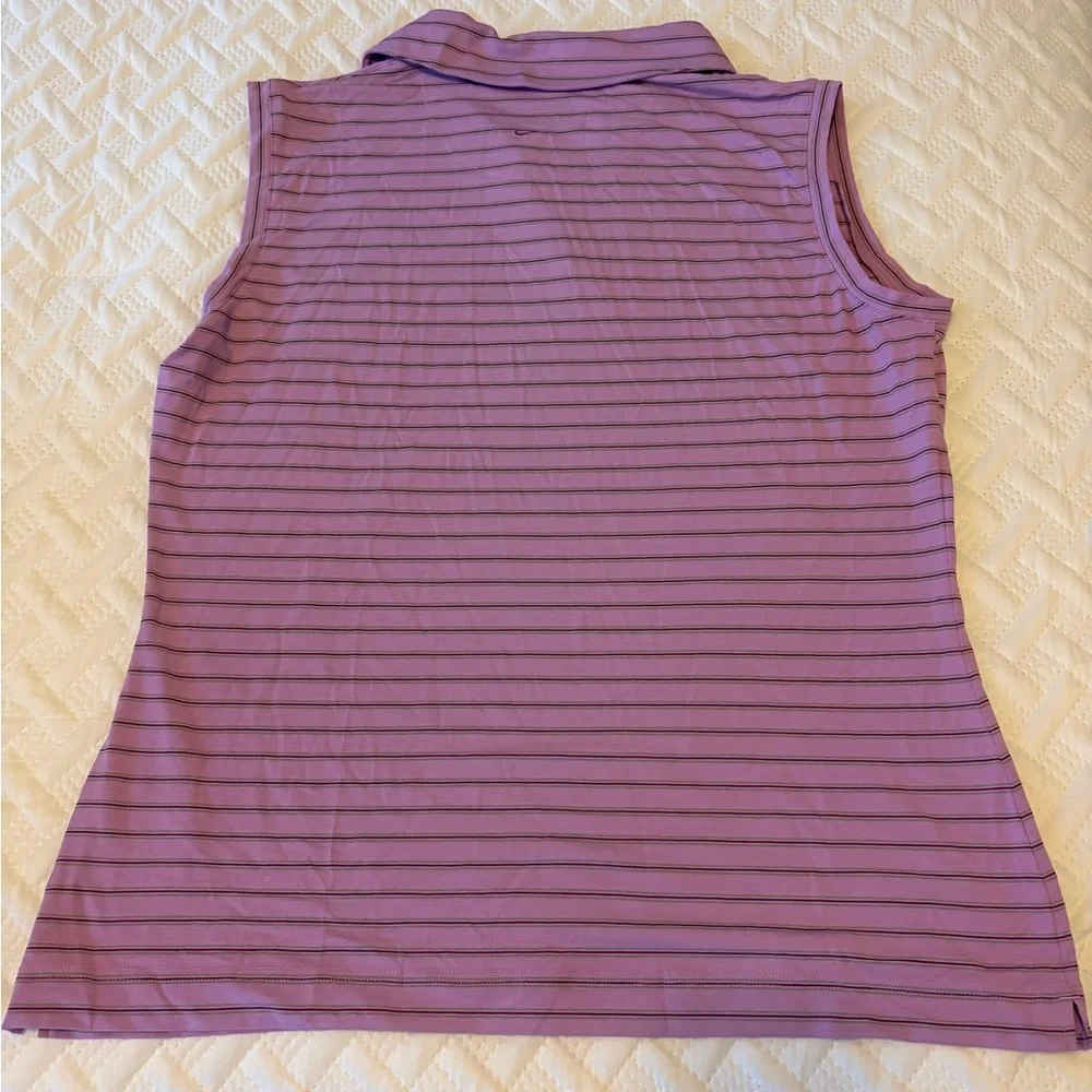 Women’s XL Nike Golf Purple Striped Collared Tank
